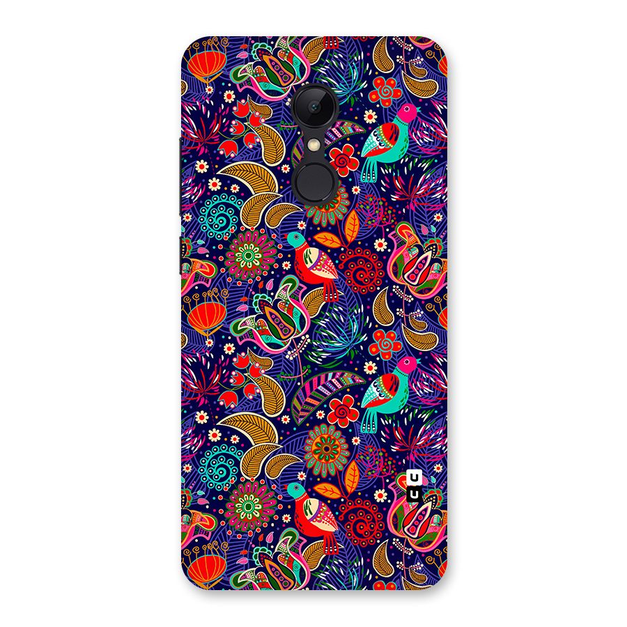 Floral Seamless Pattern Spring Flowers Back Case for Redmi 5