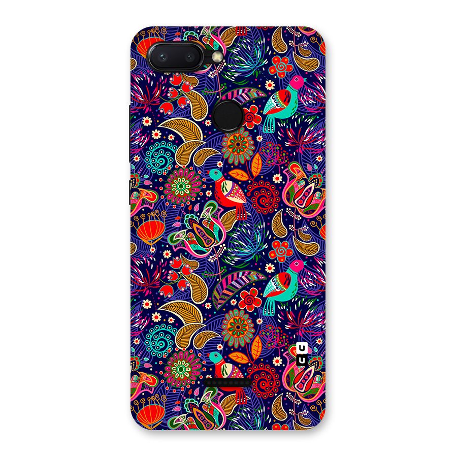 Floral Seamless Pattern Spring Flowers Back Case for Redmi 6