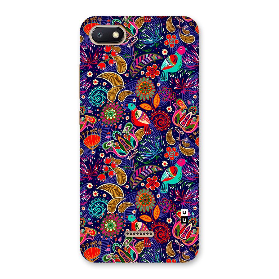 Floral Seamless Pattern Spring Flowers Back Case for Redmi 6A
