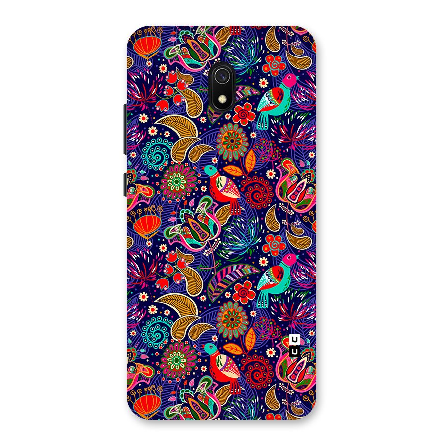 Floral Seamless Pattern Spring Flowers Back Case for Redmi 8A