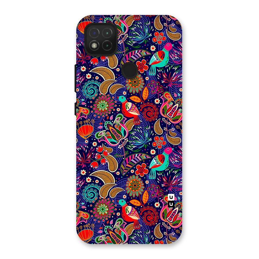 Floral Seamless Pattern Spring Flowers Back Case for Redmi 9C