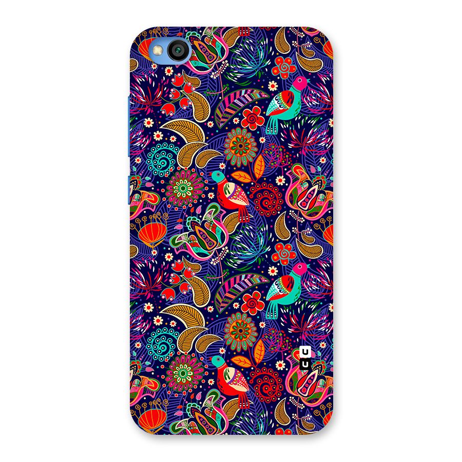 Floral Seamless Pattern Spring Flowers Back Case for Redmi Go
