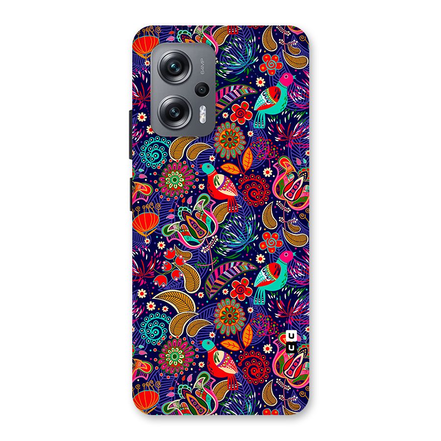 Floral Seamless Pattern Spring Flowers Back Case for Redmi K50i