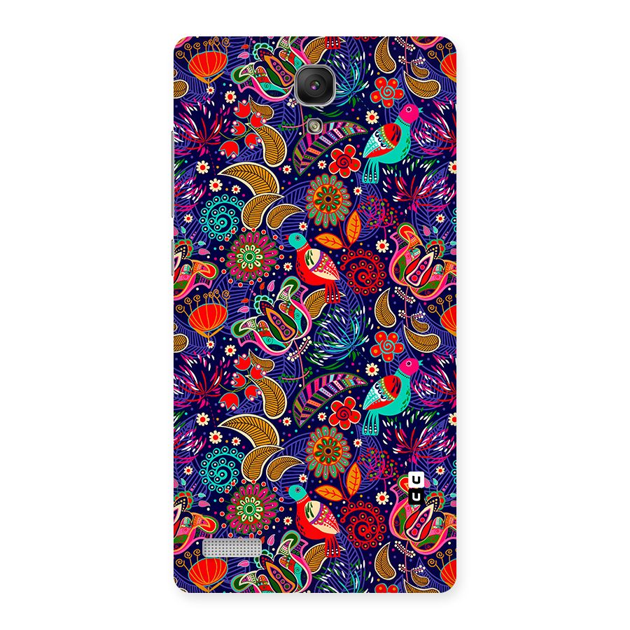 Floral Seamless Pattern Spring Flowers Back Case for Redmi Note