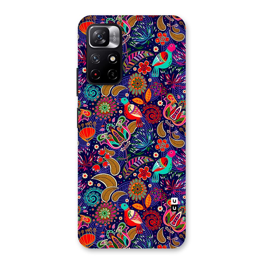 Floral Seamless Pattern Spring Flowers Back Case for Redmi Note 11T 5G