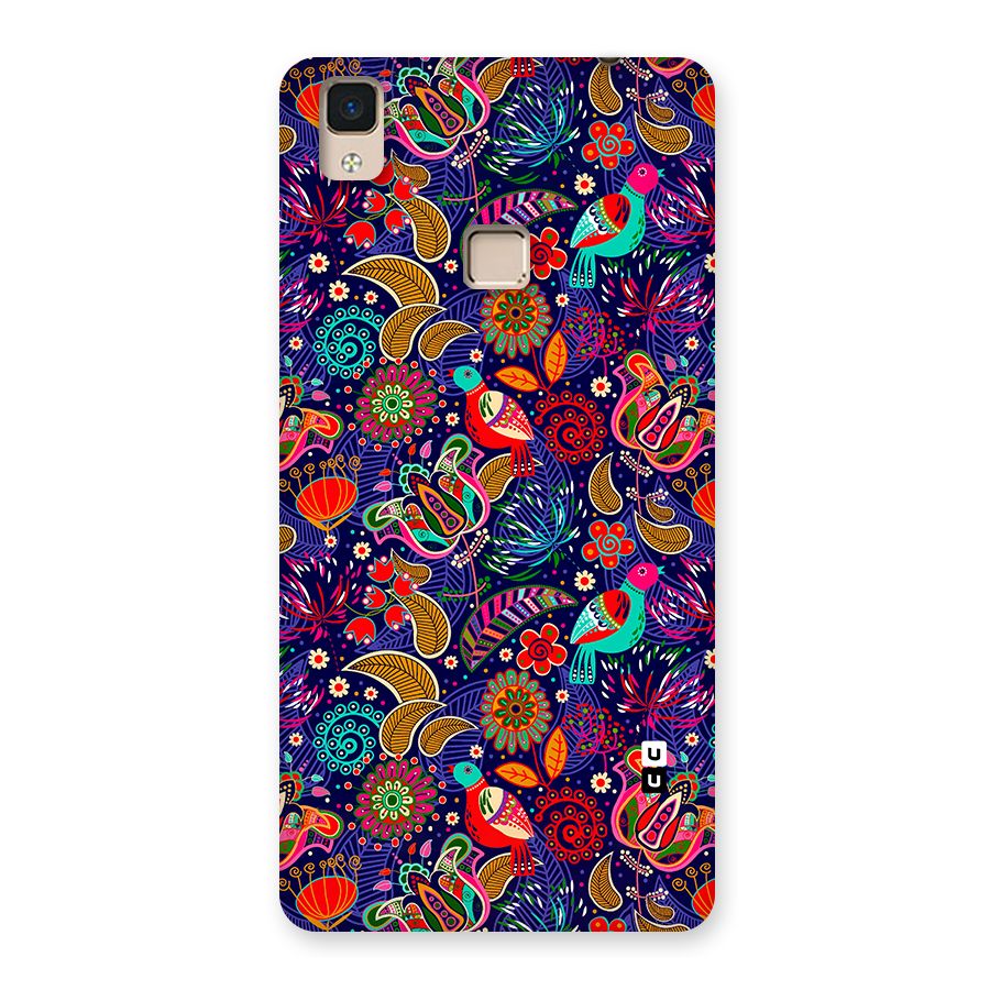 Floral Seamless Pattern Spring Flowers Back Case for V3 Max