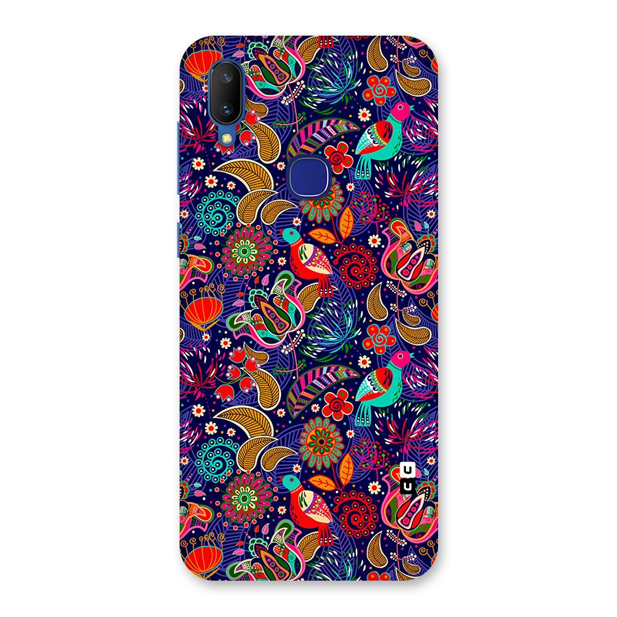Floral Seamless Pattern Spring Flowers Back Case for Vivo V11