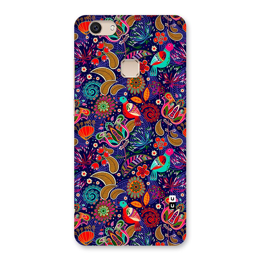 Floral Seamless Pattern Spring Flowers Back Case for Vivo V7