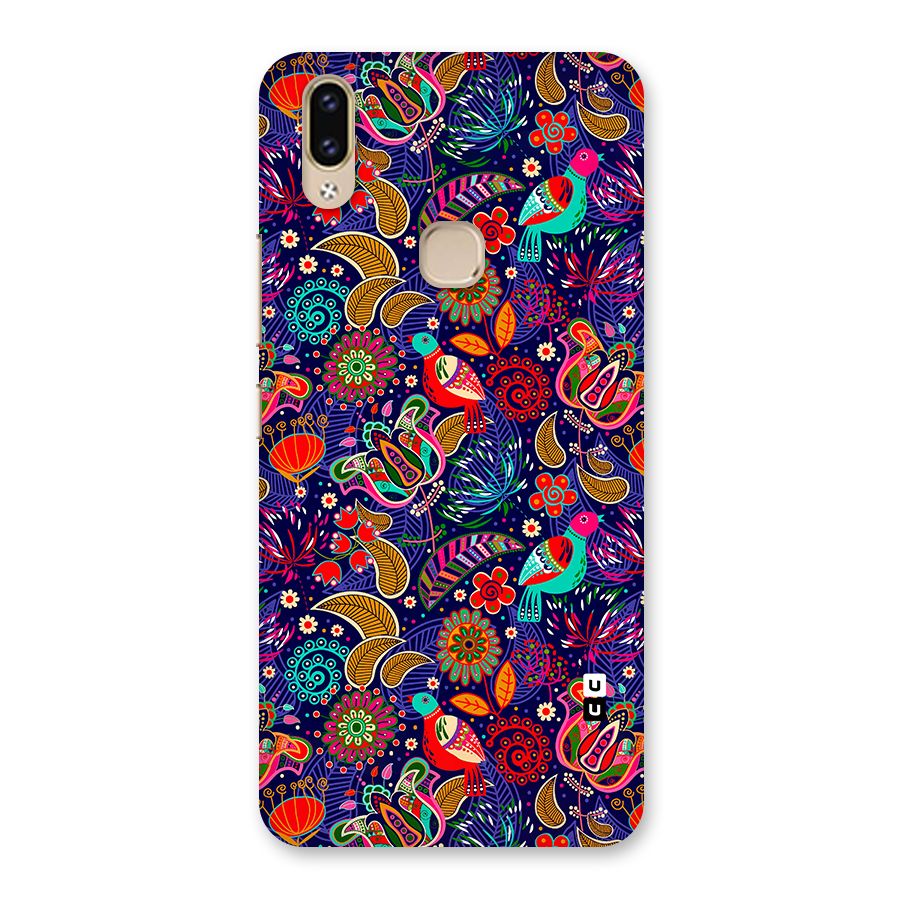 Floral Seamless Pattern Spring Flowers Back Case for Vivo V9