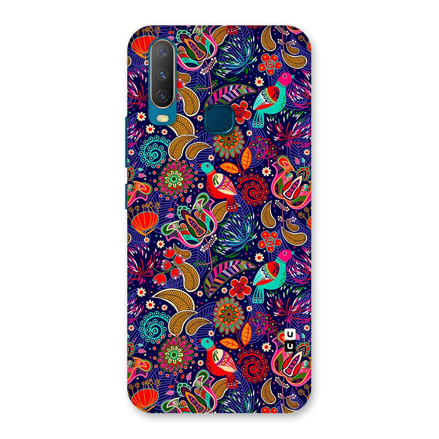 Floral Seamless Pattern Spring Flowers Back Case for Vivo Y11