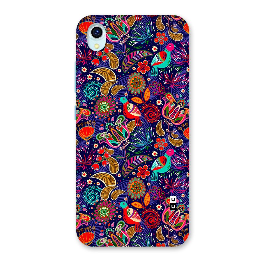 Floral Seamless Pattern Spring Flowers Back Case for Vivo Y1s