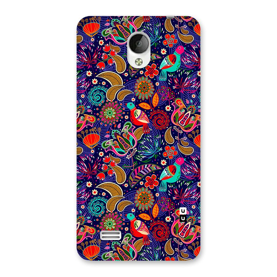 Floral Seamless Pattern Spring Flowers Back Case for Vivo Y21