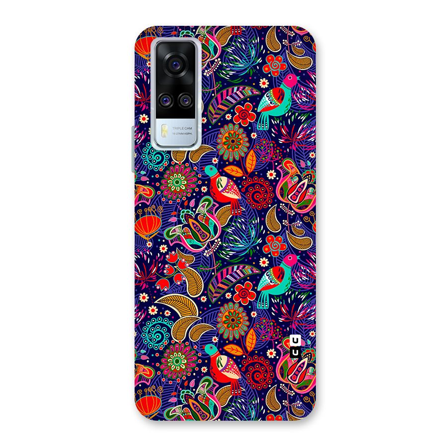 Floral Seamless Pattern Spring Flowers Back Case for Vivo Y31