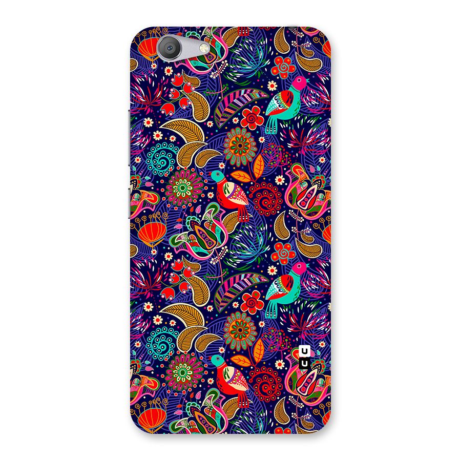 Floral Seamless Pattern Spring Flowers Back Case for Vivo Y53