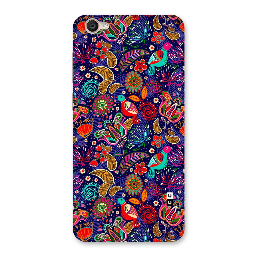 Floral Seamless Pattern Spring Flowers Back Case for Vivo Y55s