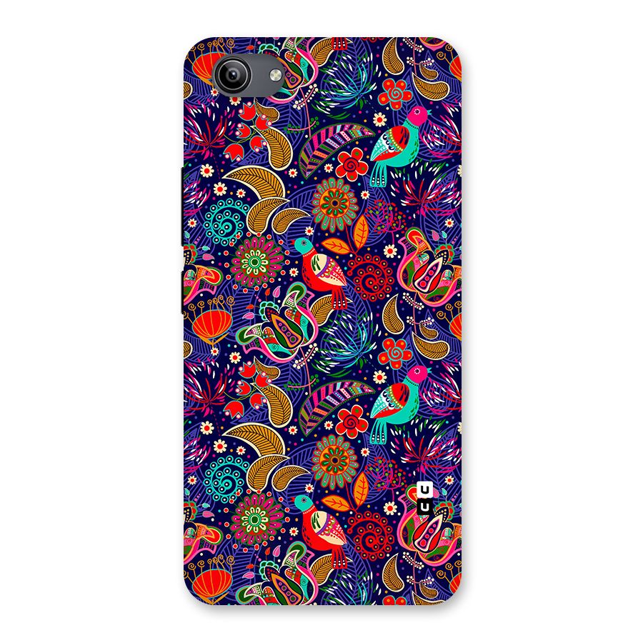 Floral Seamless Pattern Spring Flowers Back Case for Vivo Y81i