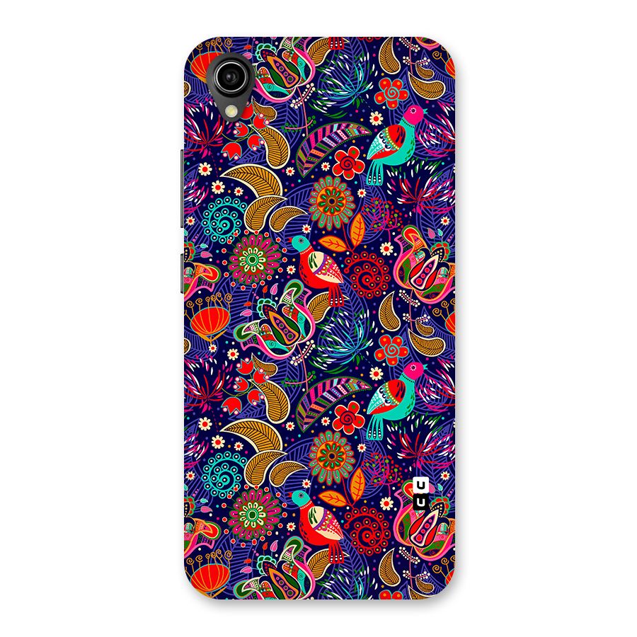 Floral Seamless Pattern Spring Flowers Back Case for Vivo Y90