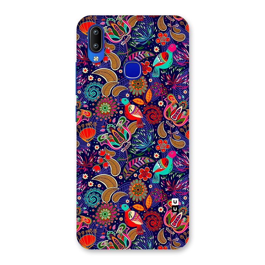 Floral Seamless Pattern Spring Flowers Back Case for Vivo Y91