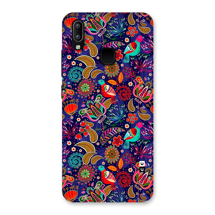 Floral Seamless Pattern Spring Flowers Back Case for Vivo Y93