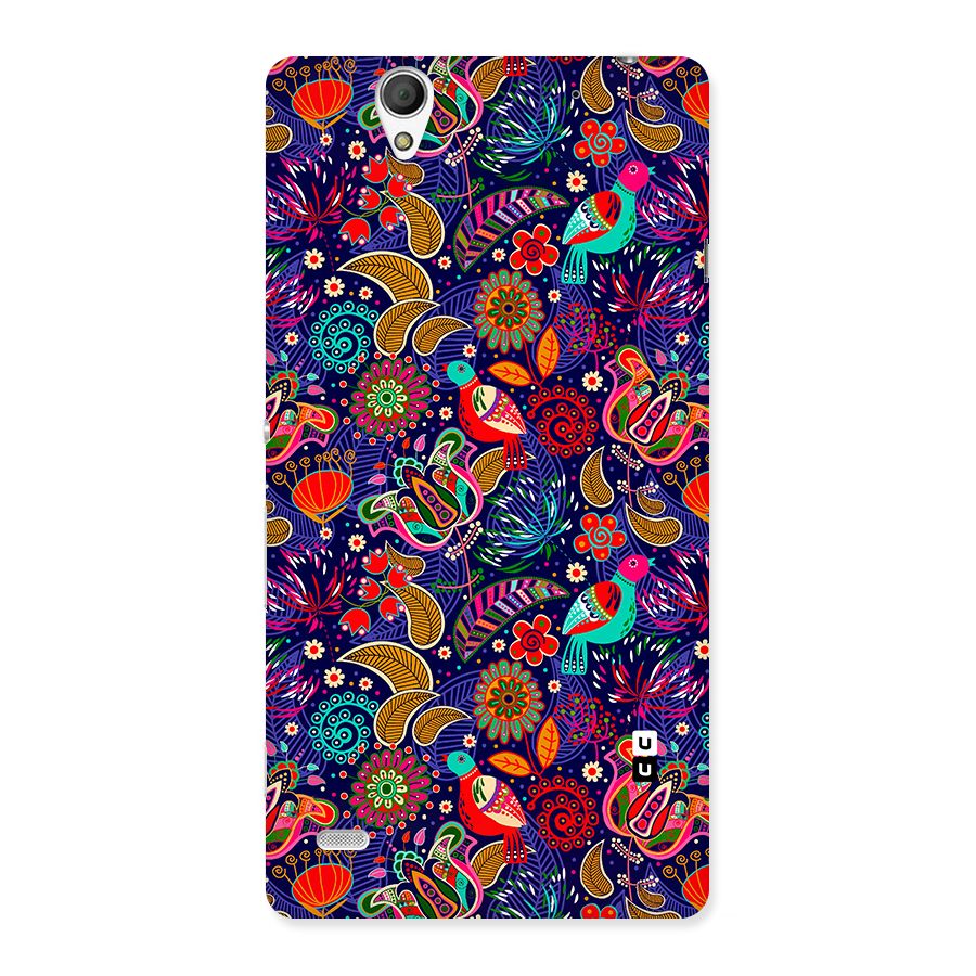 Floral Seamless Pattern Spring Flowers Back Case for Xperia C4