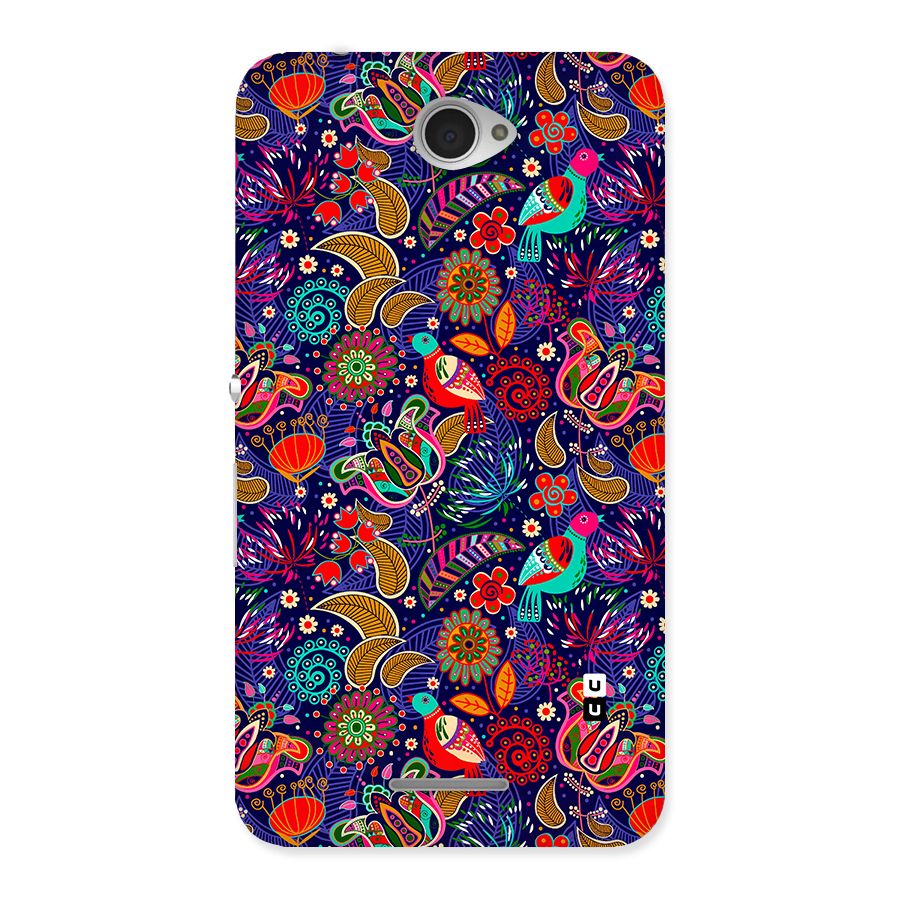 Floral Seamless Pattern Spring Flowers Back Case for Xperia E4