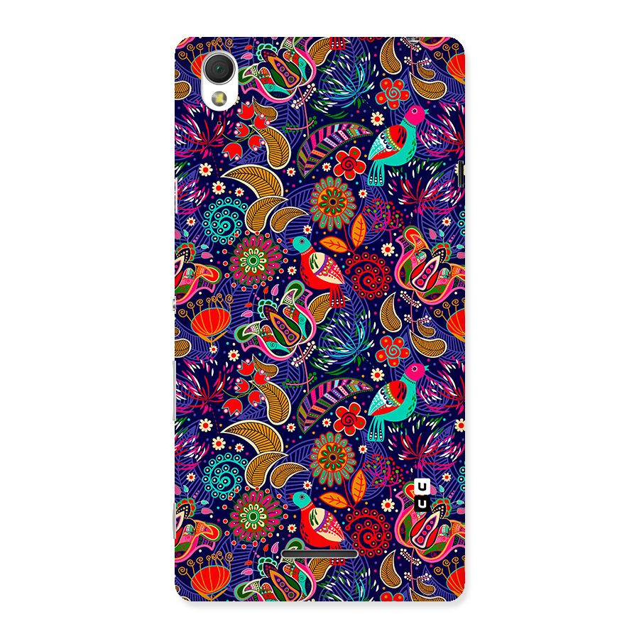 Floral Seamless Pattern Spring Flowers Back Case for Xperia T3