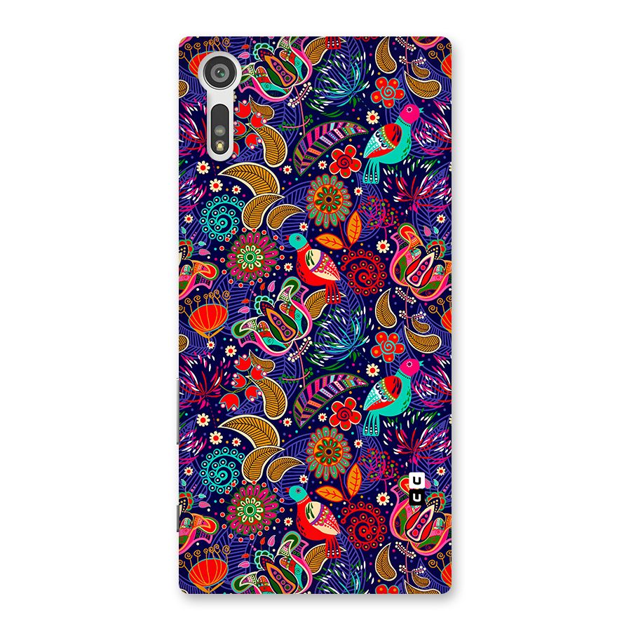 Floral Seamless Pattern Spring Flowers Back Case for Xperia XZ