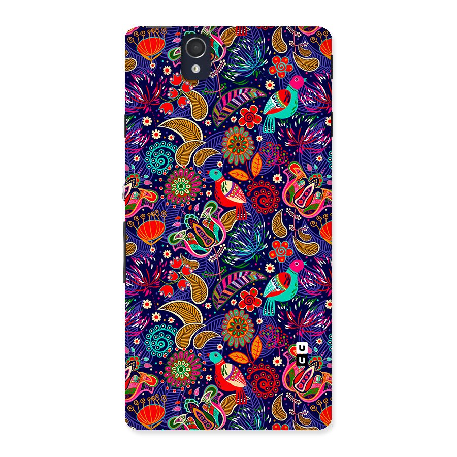 Floral Seamless Pattern Spring Flowers Back Case for Xperia Z