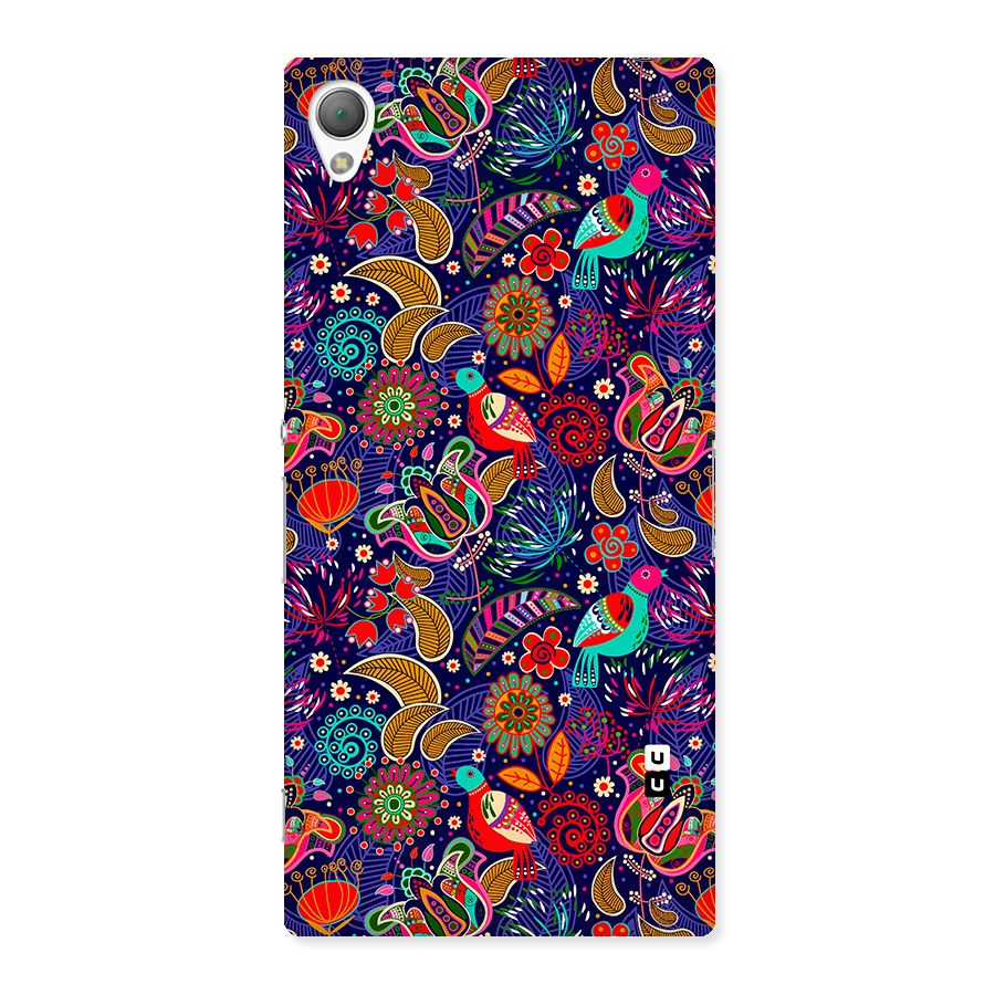 Floral Seamless Pattern Spring Flowers Back Case for Xperia Z3