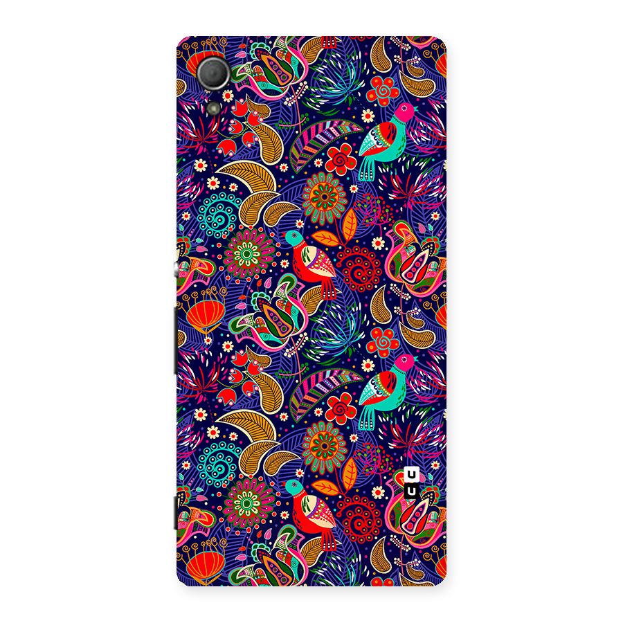 Floral Seamless Pattern Spring Flowers Back Case for Xperia Z4