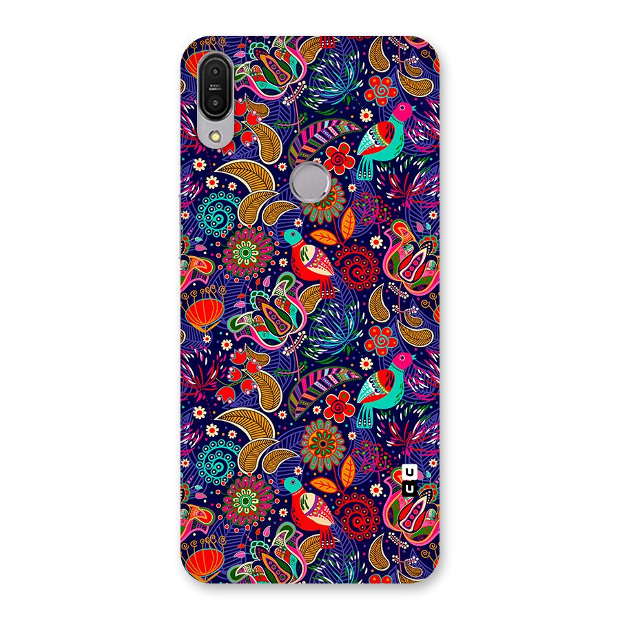 Floral Seamless Pattern Spring Flowers Back Case for Zenfone Max Pro M1