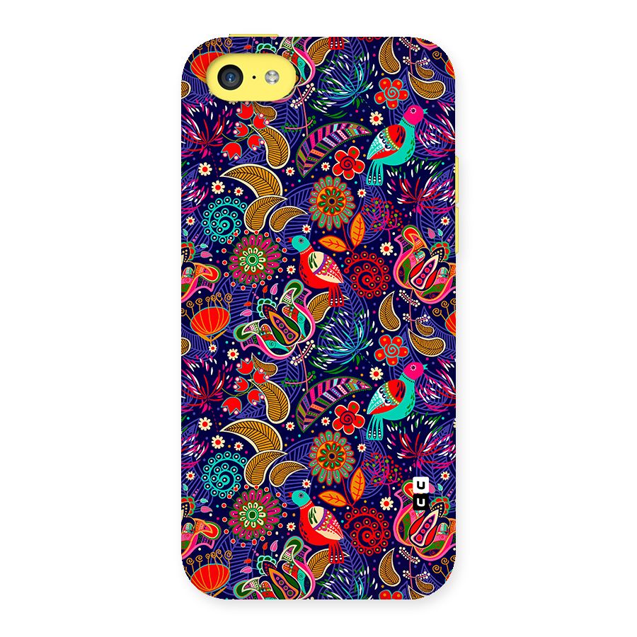 Floral Seamless Pattern Spring Flowers Back Case for iPhone 5C