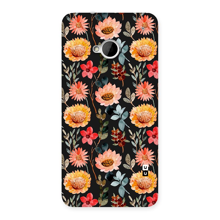Florals Wonderful Pattern Back Case for HTC One M7