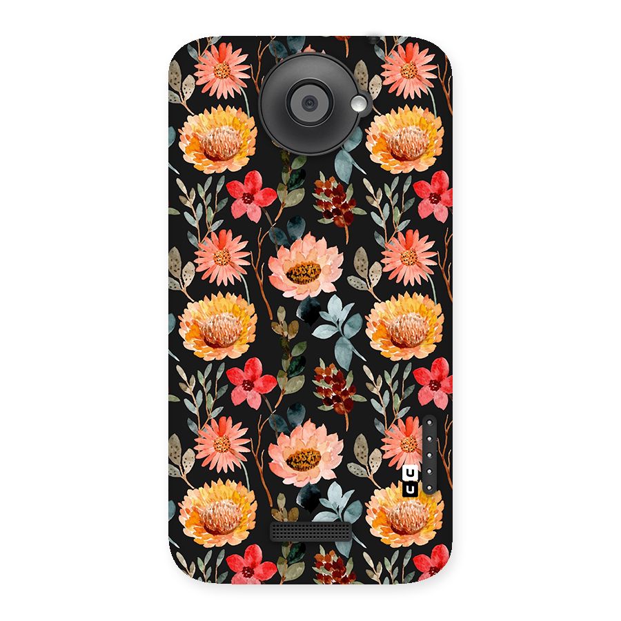 Florals Wonderful Pattern Back Case for HTC One X