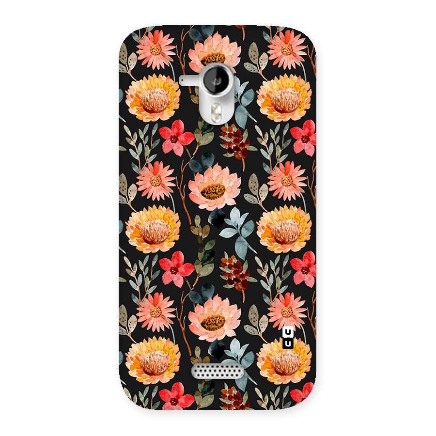 Florals Wonderful Pattern Back Case for Micromax Canvas HD A116