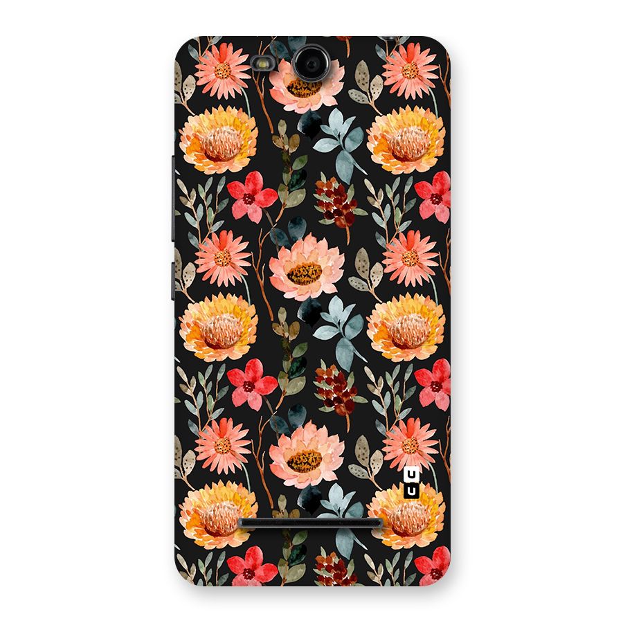 Florals Wonderful Pattern Back Case for Micromax Canvas Juice 3 Q392