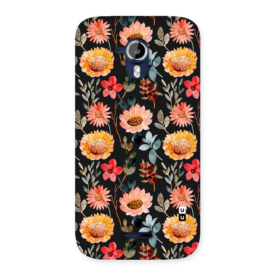 Florals Wonderful Pattern Back Case for Micromax Canvas Magnus A117