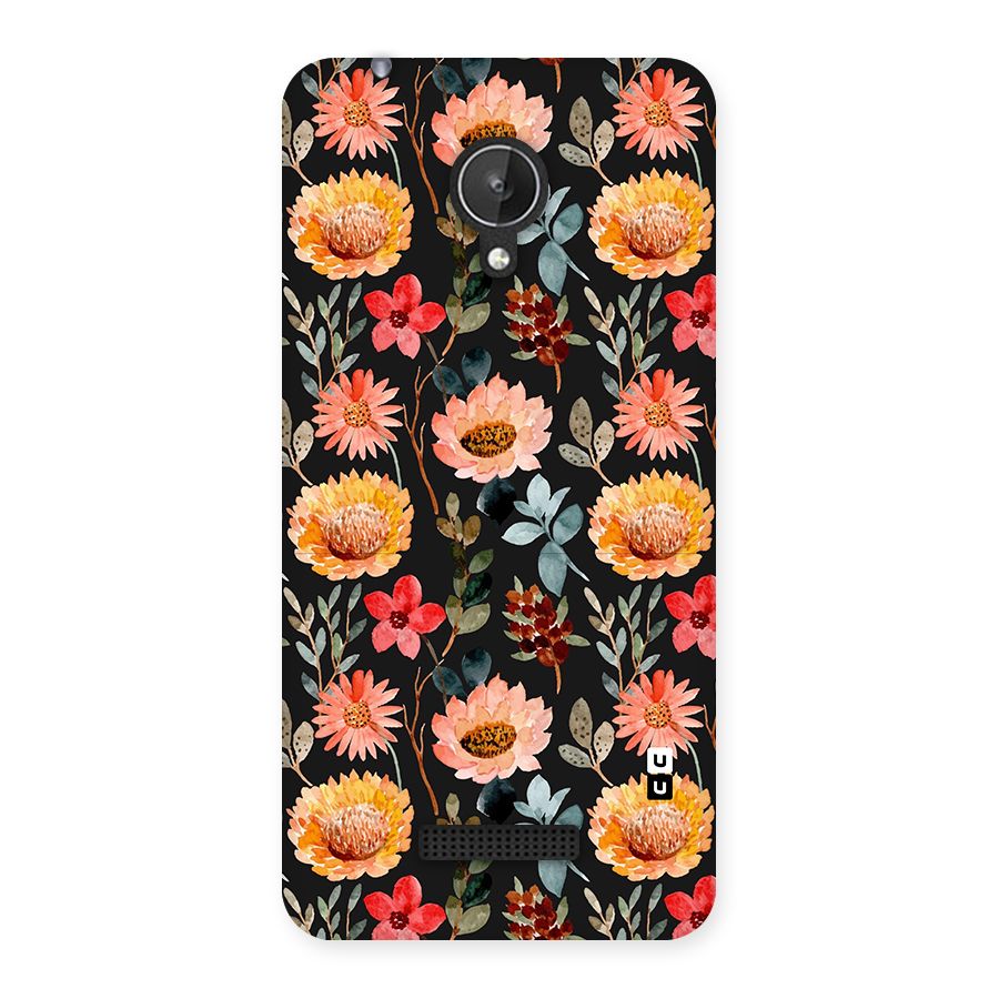 Florals Wonderful Pattern Back Case for Micromax Canvas Spark Q380