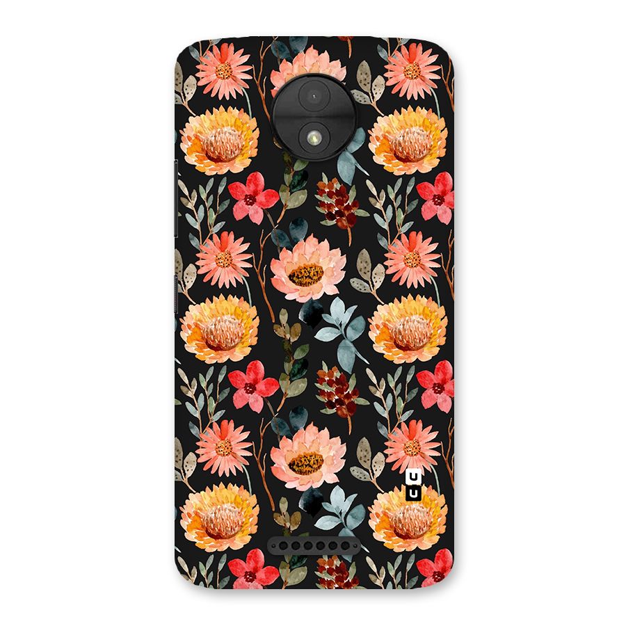 Florals Wonderful Pattern Back Case for Moto C