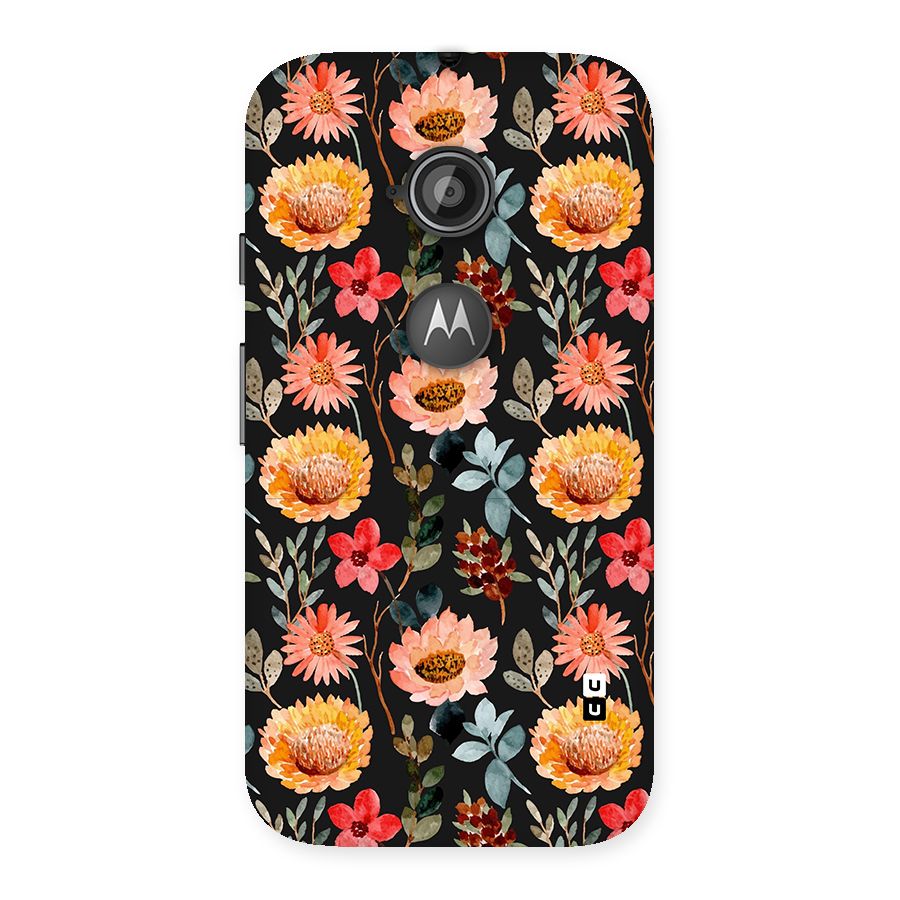 Florals Wonderful Pattern Back Case for Moto E 2nd Gen