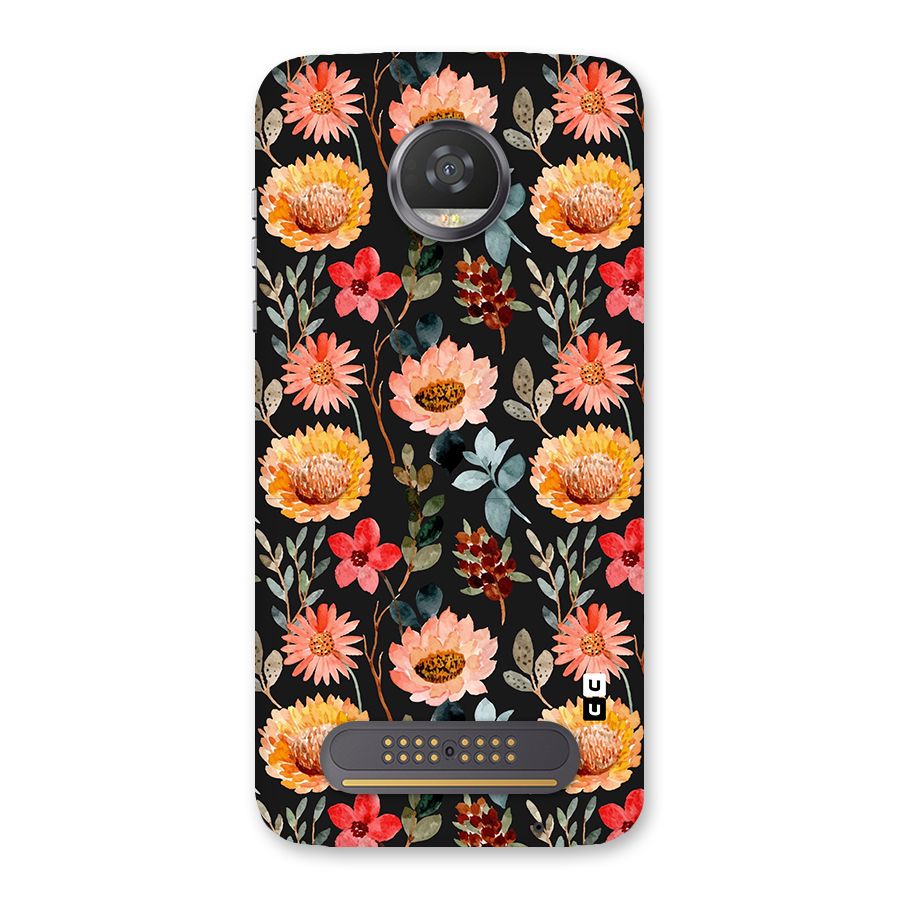 Florals Wonderful Pattern Back Case for Moto Z2 Play