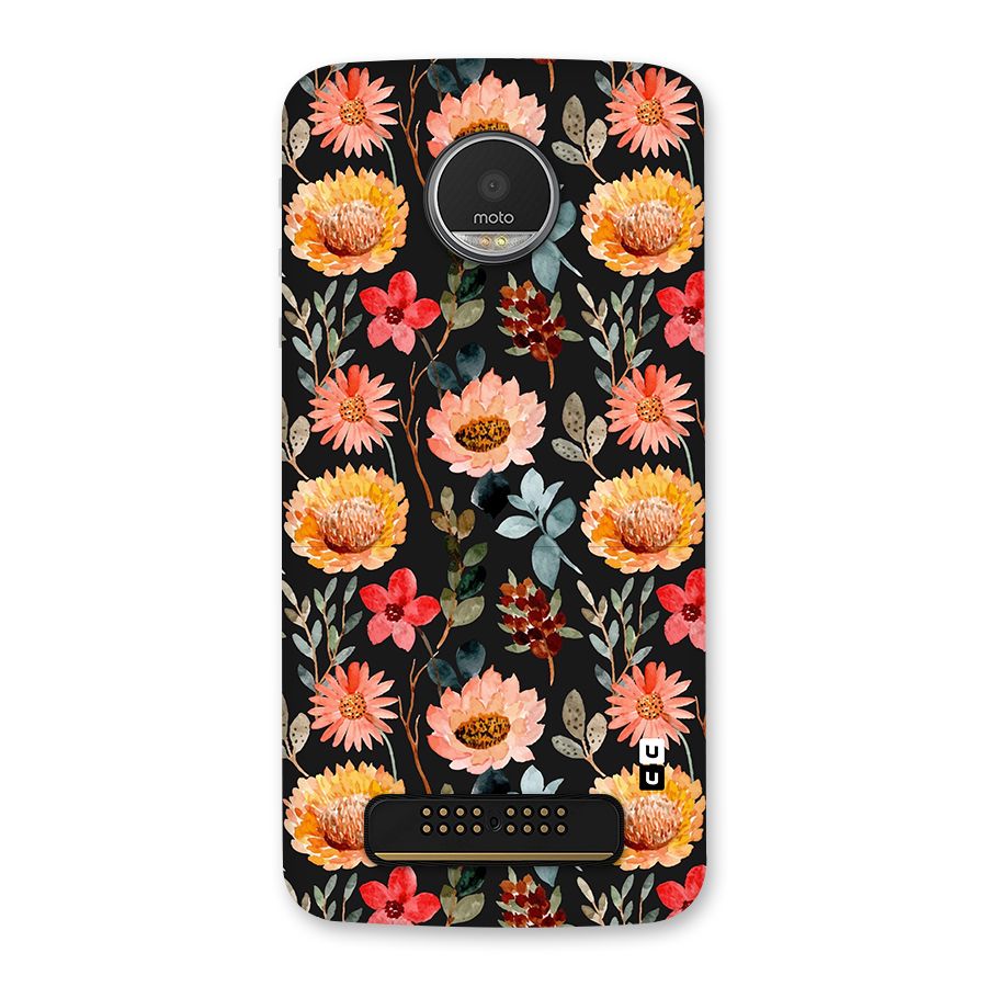 Florals Wonderful Pattern Back Case for Moto Z Play