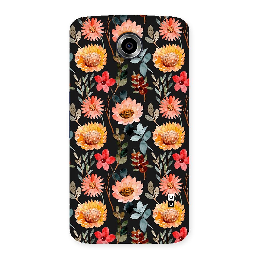 Florals Wonderful Pattern Back Case for Nexsus 6