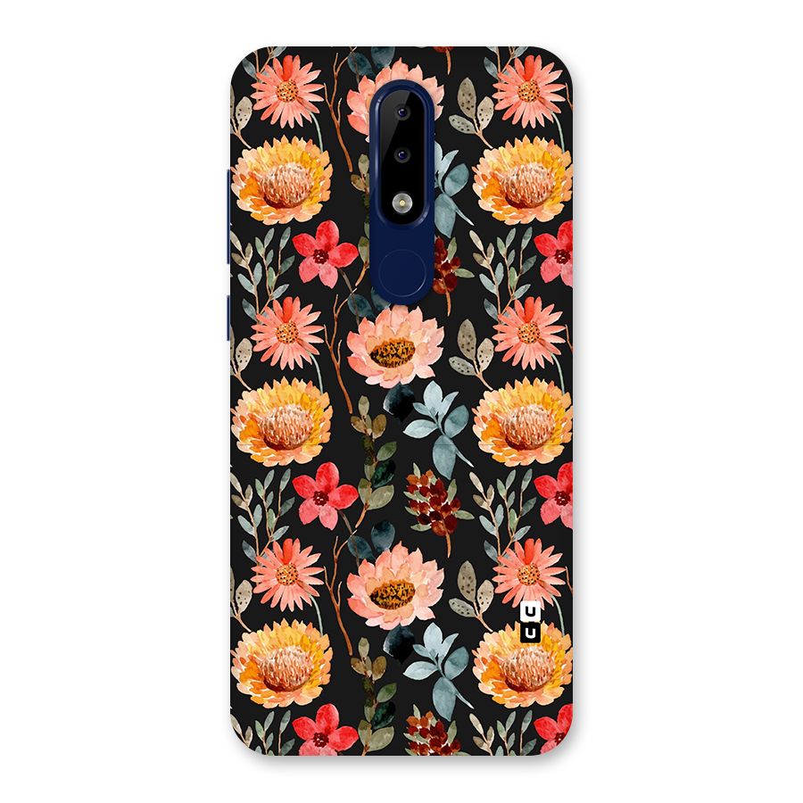 Florals Wonderful Pattern Back Case for Nokia 5.1 Plus