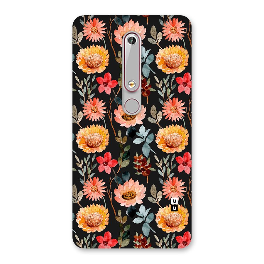 Florals Wonderful Pattern Back Case for Nokia 6.1