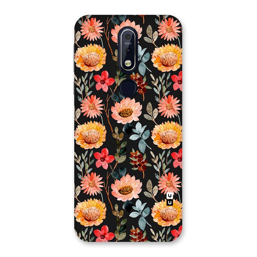 Florals Wonderful Pattern Back Case for Nokia 7.1