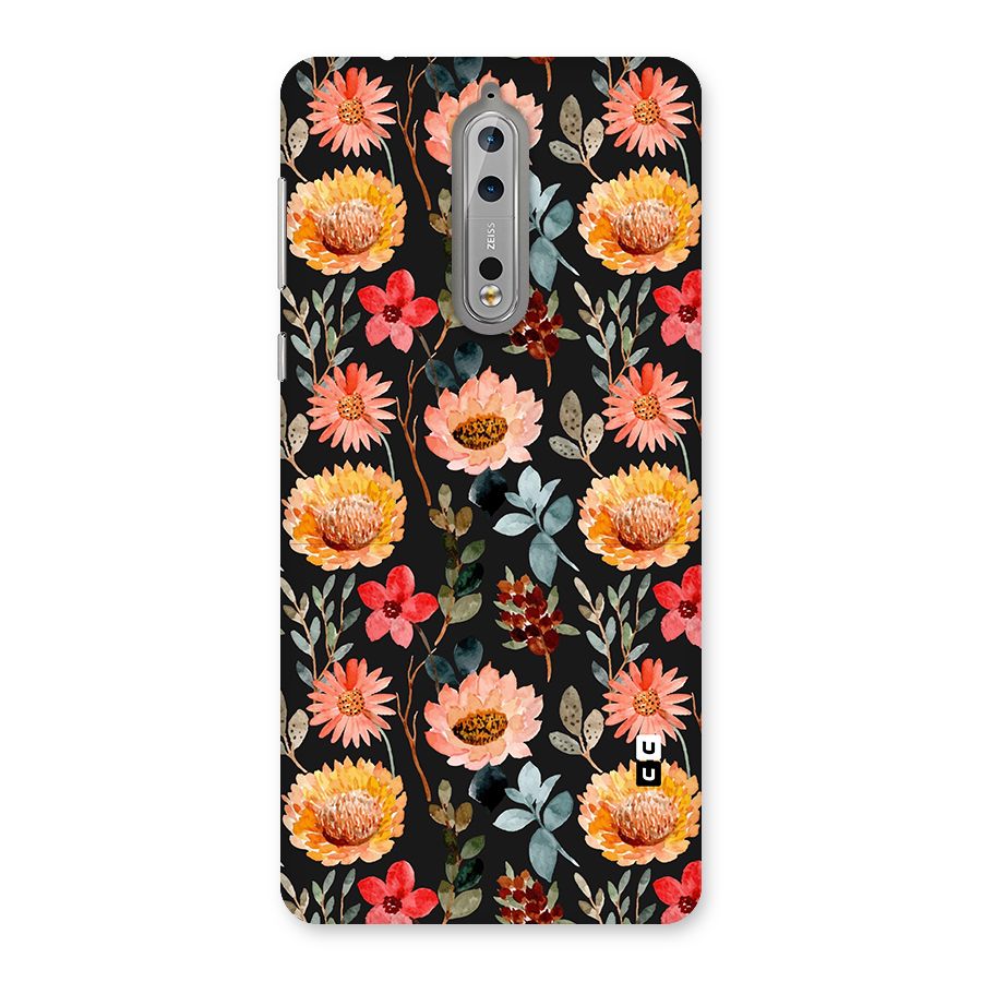 Florals Wonderful Pattern Back Case for Nokia 8