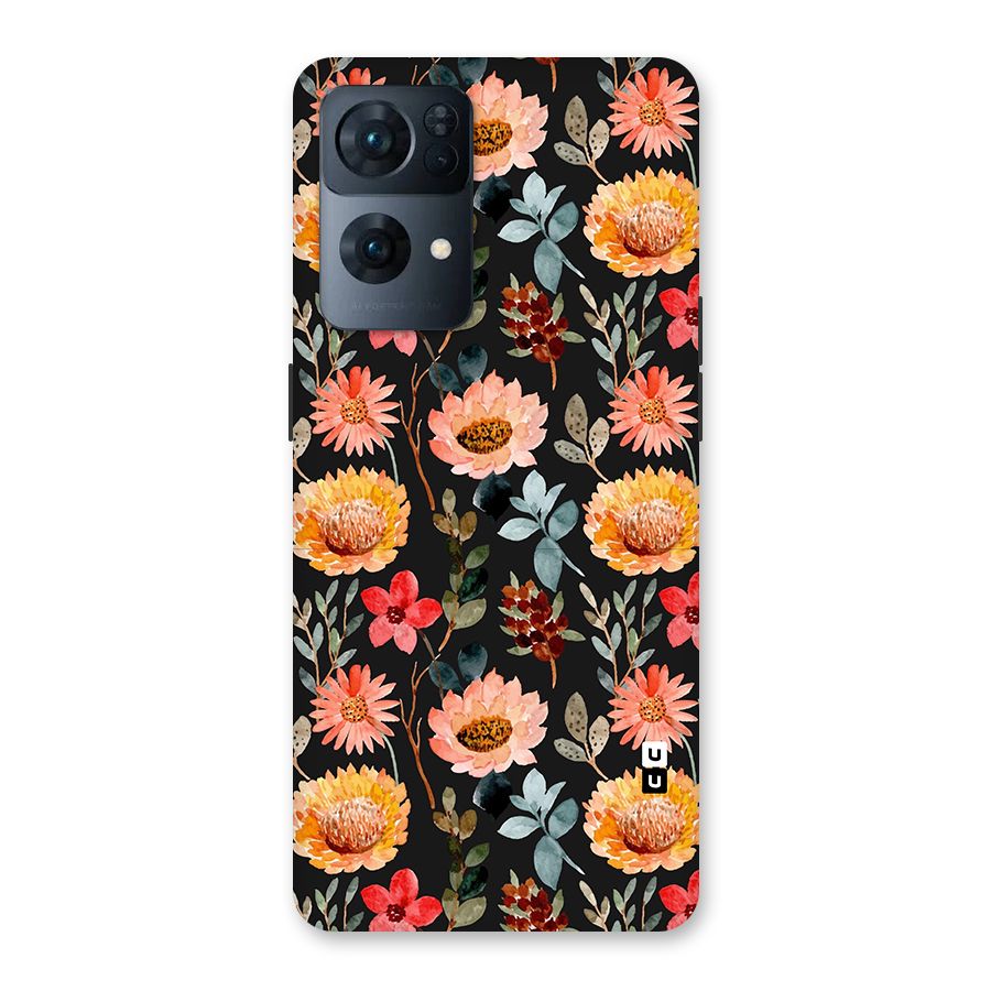 Florals Wonderful Pattern Back Case for Oppo Reno7 Pro 5G