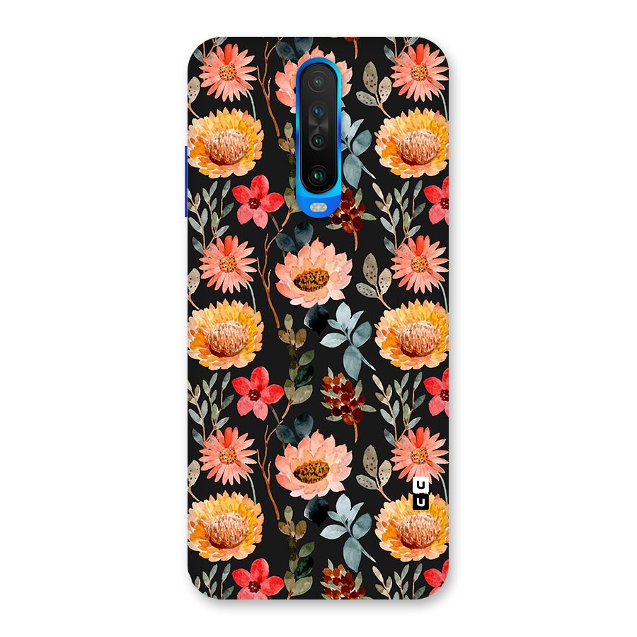 Florals Wonderful Pattern Back Case for Poco X2