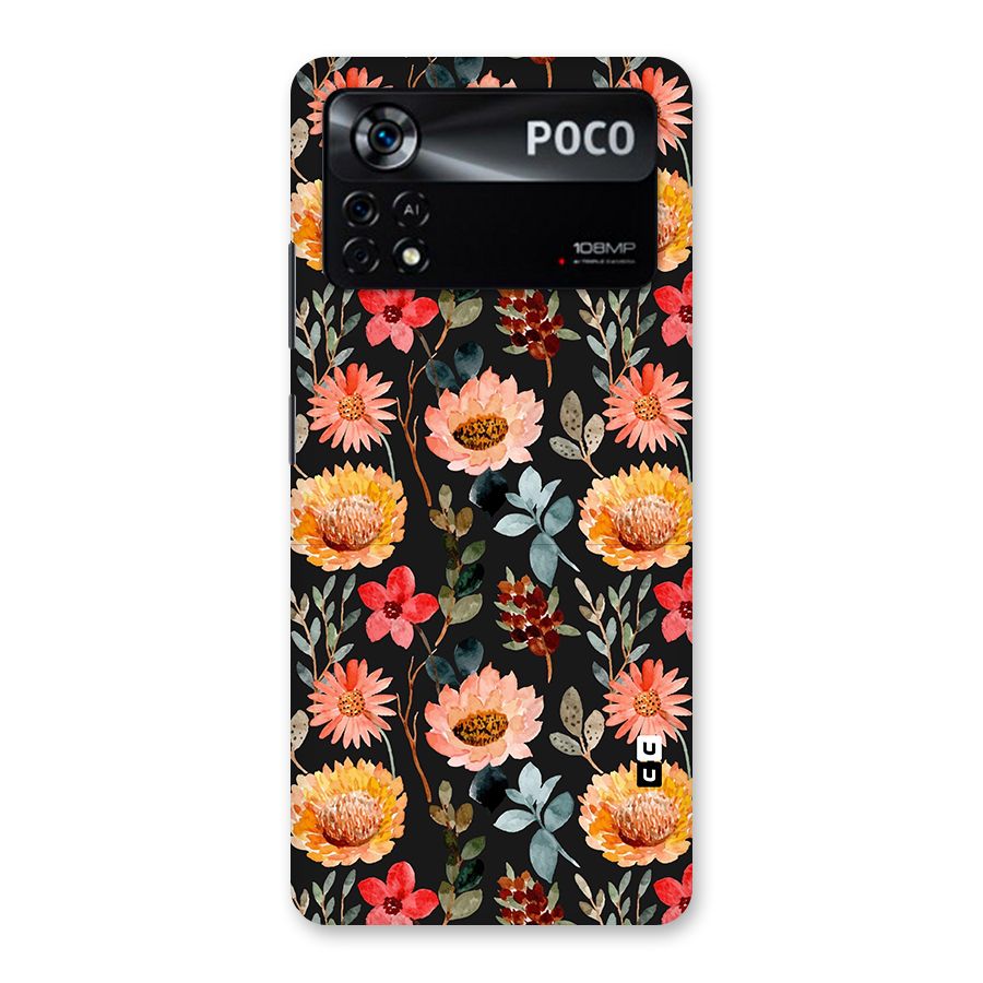 Florals Wonderful Pattern Back Case for Poco X4 Pro 5G